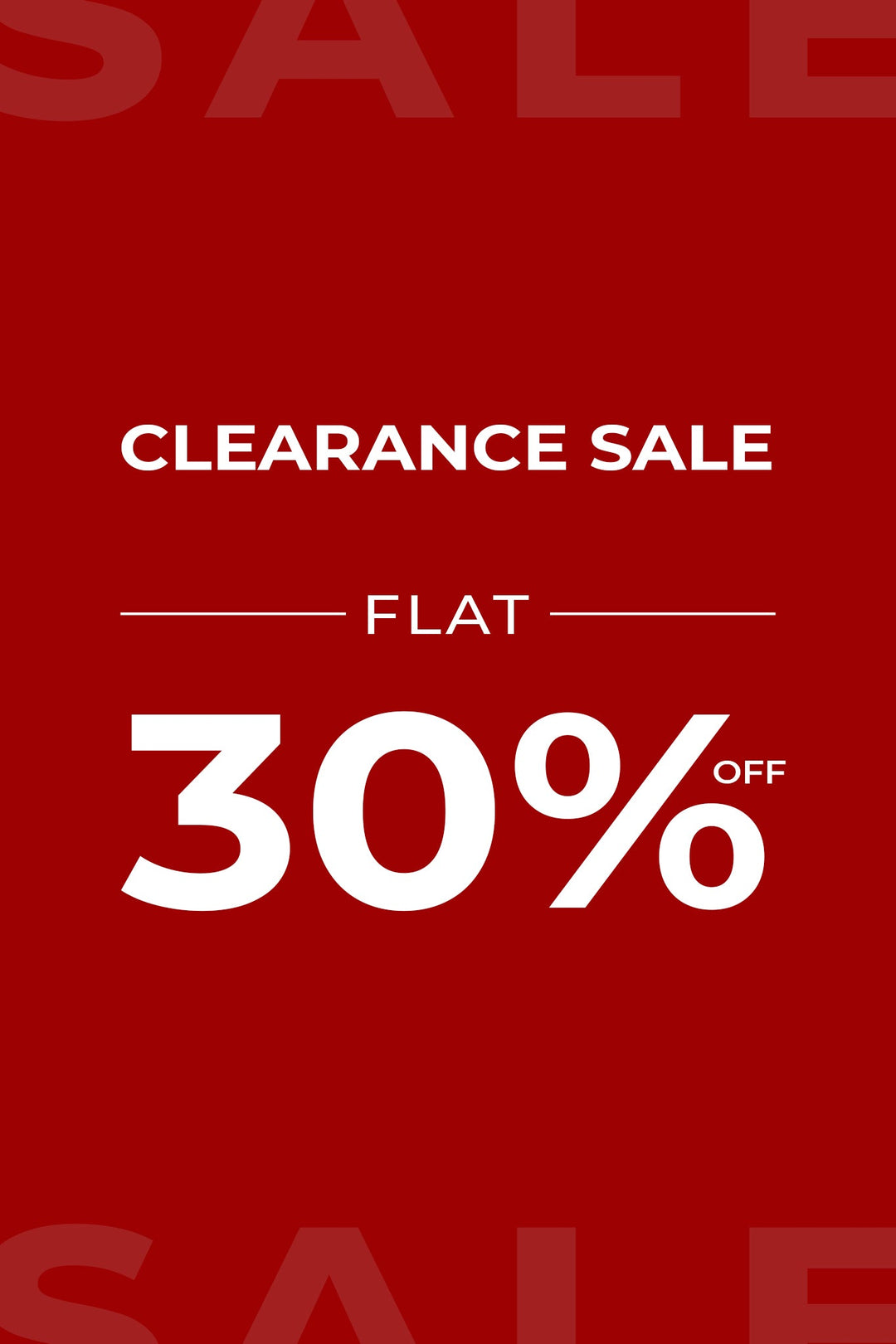 Flat 30% OFF