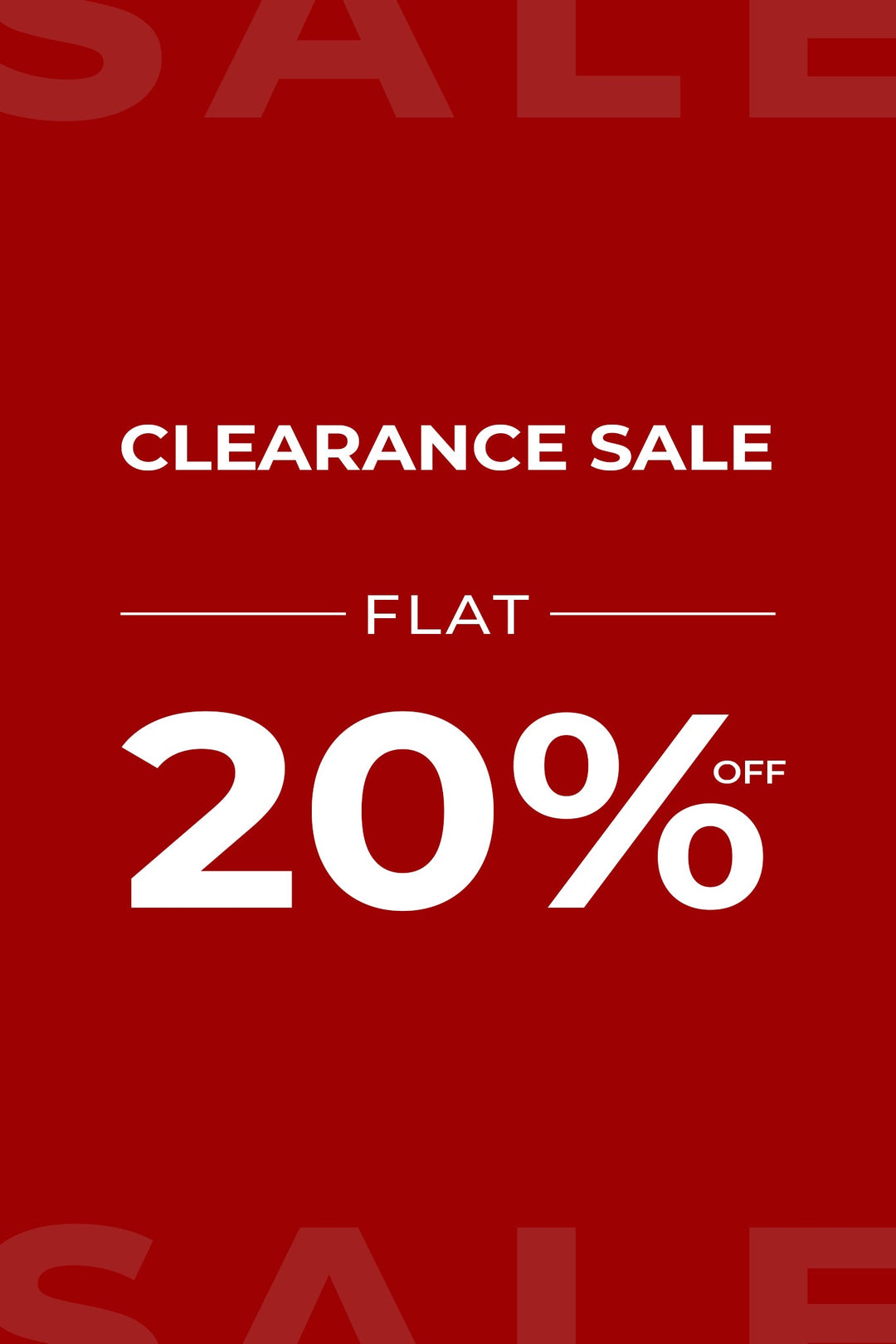 Flat 20% OFF