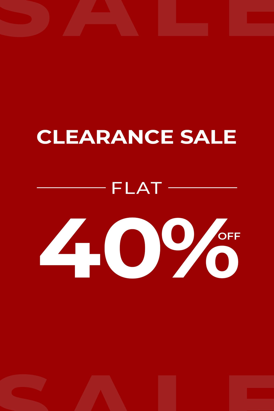 Flat 40% OFF