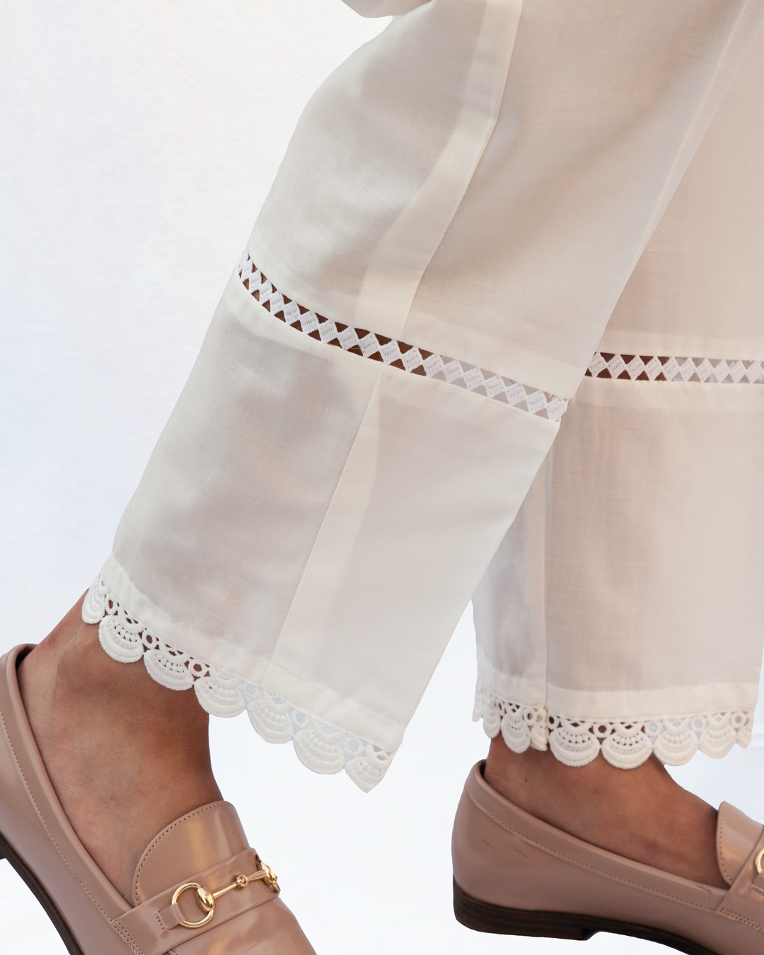 White Lace Trouser