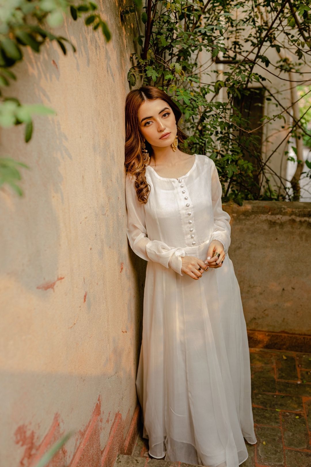 chiffon maxi dress in pakistan Indian Pink Chiffon Maxi Dress Replica 2020